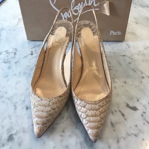 Louboutin sling back size 38 excellent condition